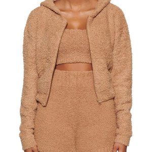 NWOT Skims Cozy Knit Zip Up Hoodie